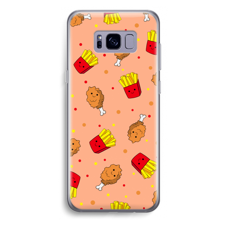 Chicken 'n Fries: Samsung Galaxy S8 Plus Transparant Hoesje