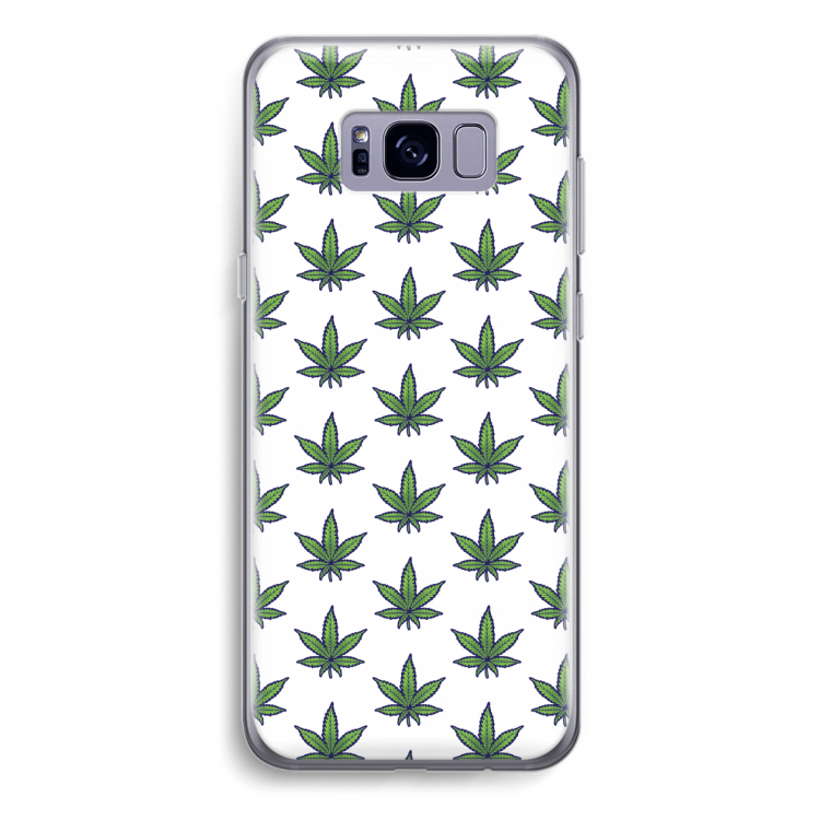 Weed: Samsung Galaxy S8 Plus Transparant Hoesje