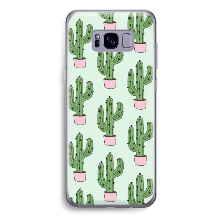 Cactus Lover: Samsung Galaxy S8 Plus Transparant Hoesje