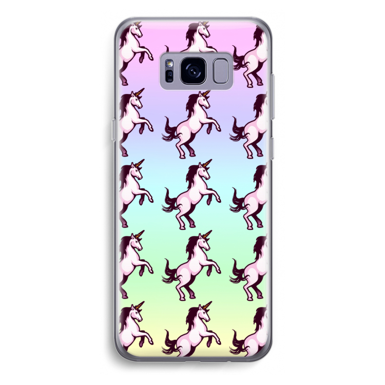 Musketon Unicorn: Samsung Galaxy S8 Plus Transparant Hoesje