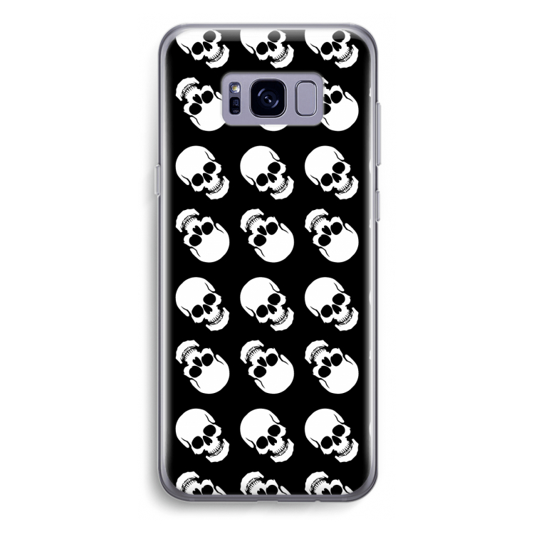 Musketon Skulls: Samsung Galaxy S8 Plus Transparant Hoesje