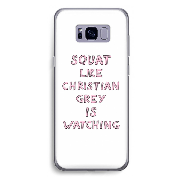 Christian Grey: Samsung Galaxy S8 Plus Transparant Hoesje