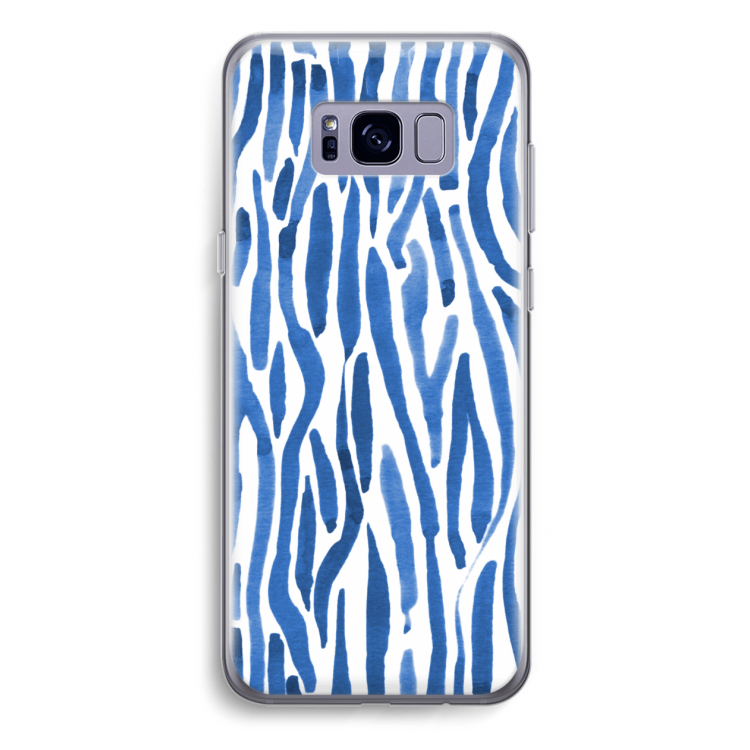 Blauwe nerven: Samsung Galaxy S8 Plus Transparant Hoesje