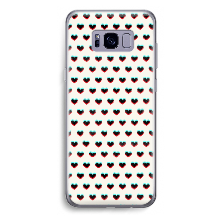 Hartjes: Samsung Galaxy S8 Plus Transparant Hoesje