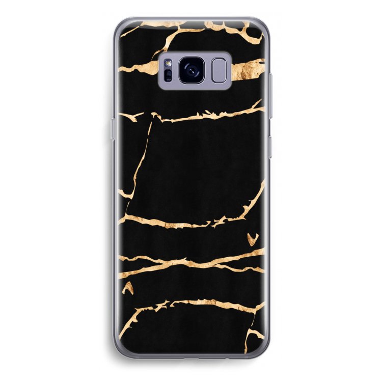 Gouden marmer: Samsung Galaxy S8 Plus Transparant Hoesje