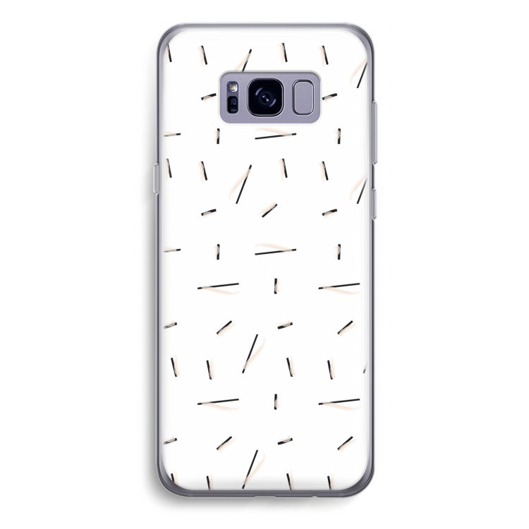 Hipster stripes: Samsung Galaxy S8 Plus Transparant Hoesje