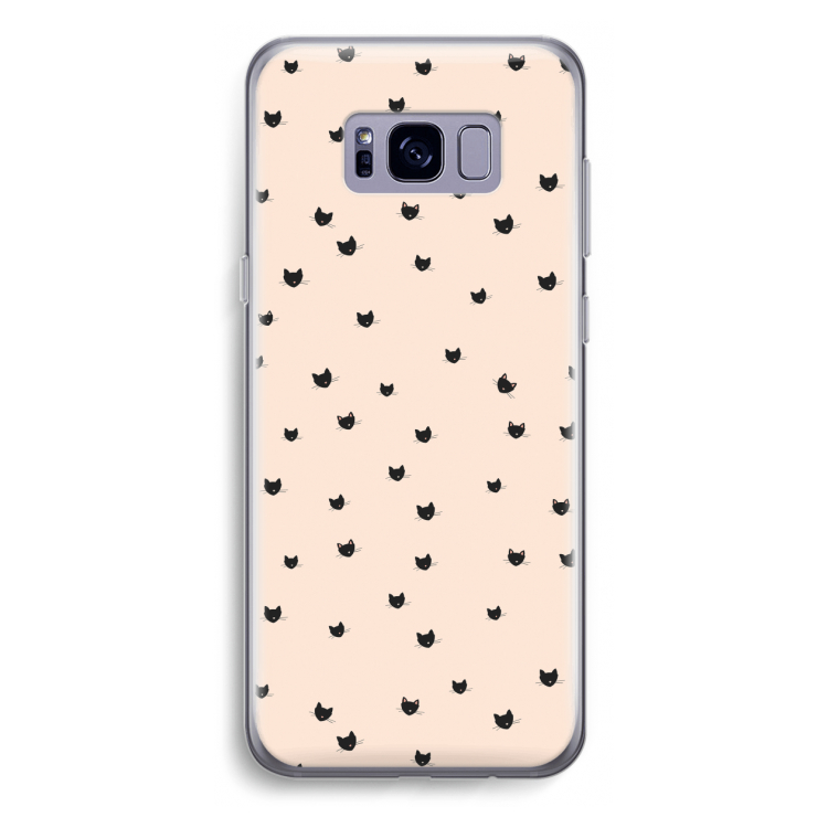 Kleine kattenkopjes: Samsung Galaxy S8 Plus Transparant Hoesje