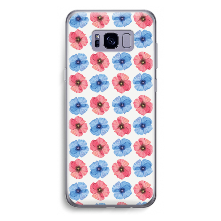 Klaproosjes: Samsung Galaxy S8 Plus Transparant Hoesje