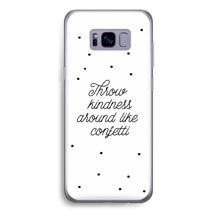 Confetti: Samsung Galaxy S8 Plus Transparant Hoesje