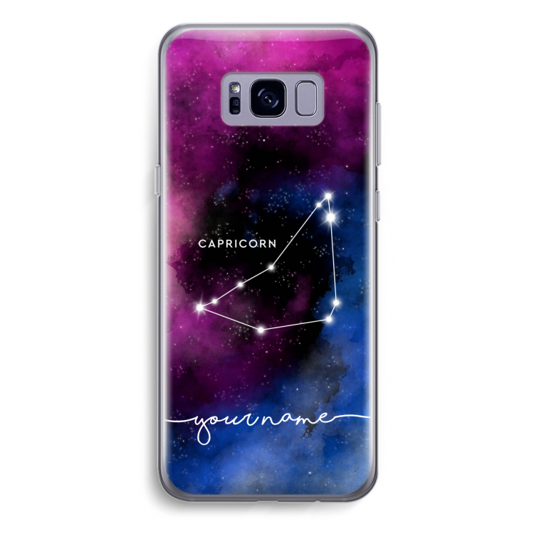Sterrenbeeld - Donker: Samsung Galaxy S8 Plus Transparant Hoesje
