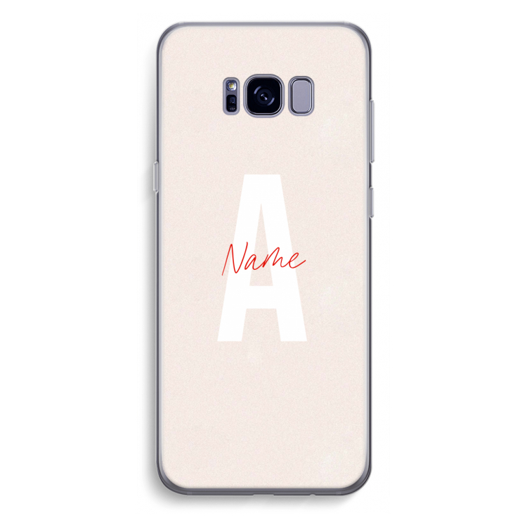 Strawberry Milkshake: Samsung Galaxy S8 Plus Transparant Hoesje
