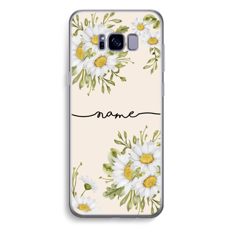 Daisies: Samsung Galaxy S8 Plus Transparant Hoesje
