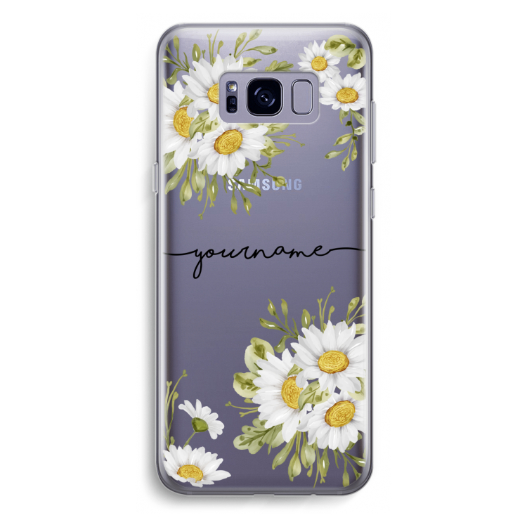 Daisies: Samsung Galaxy S8 Plus Transparant Hoesje