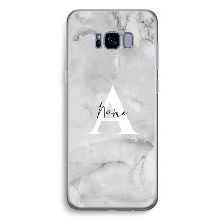 Ivory Marble: Samsung Galaxy S8 Plus Transparant Hoesje