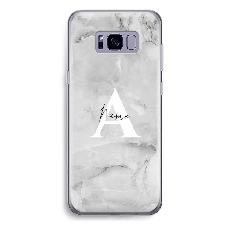 Ivory Marble: Samsung Galaxy S8 Plus Transparant Hoesje