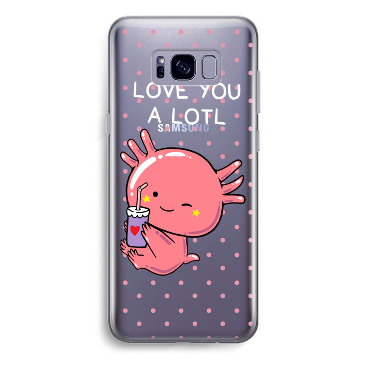 Love You A Lotl: Samsung Galaxy S8 Plus Transparant Hoesje