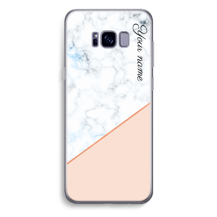 Marmer in stijl: Samsung Galaxy S8 Plus Transparant Hoesje