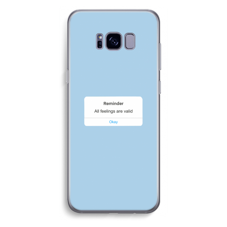 Reminder: Samsung Galaxy S8 Plus Transparant Hoesje