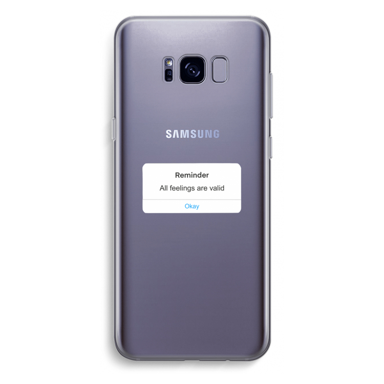 Reminder: Samsung Galaxy S8 Plus Transparant Hoesje