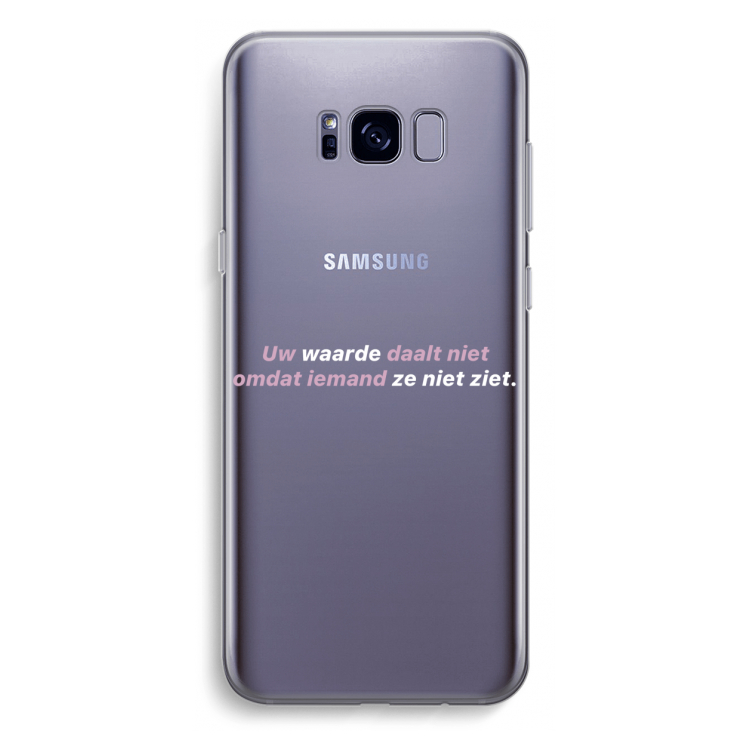 uw waarde daalt niet: Samsung Galaxy S8 Plus Transparant Hoesje
