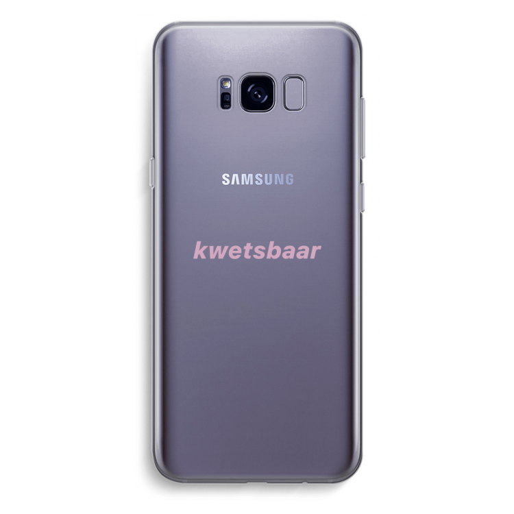 kwetsbaar: Samsung Galaxy S8 Plus Transparant Hoesje
