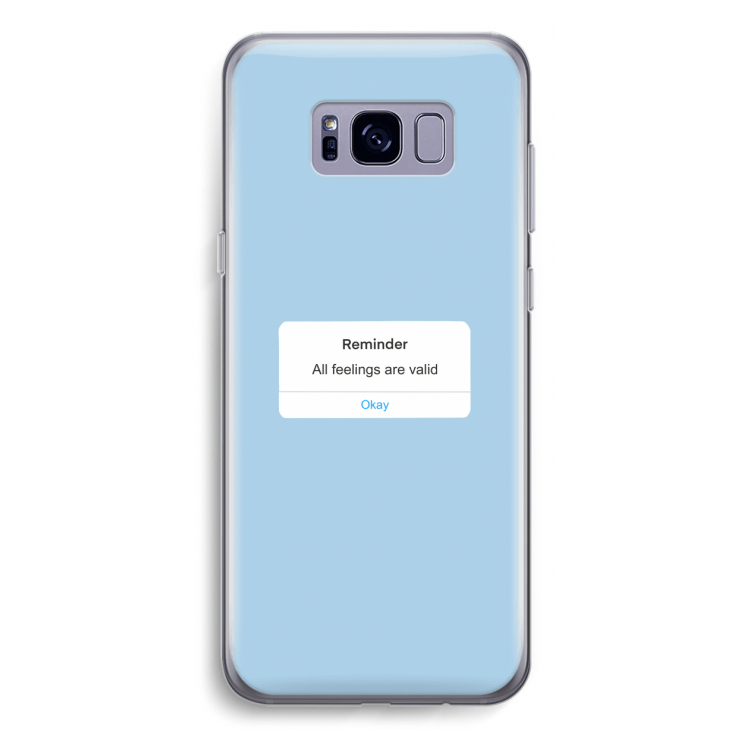 Reminder: Samsung Galaxy S8 Plus Transparant Hoesje