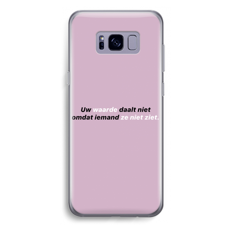 uw waarde daalt niet: Samsung Galaxy S8 Plus Transparant Hoesje