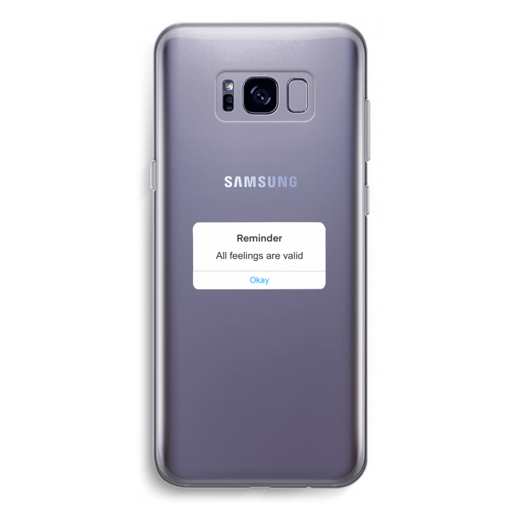 Reminder: Samsung Galaxy S8 Plus Transparant Hoesje
