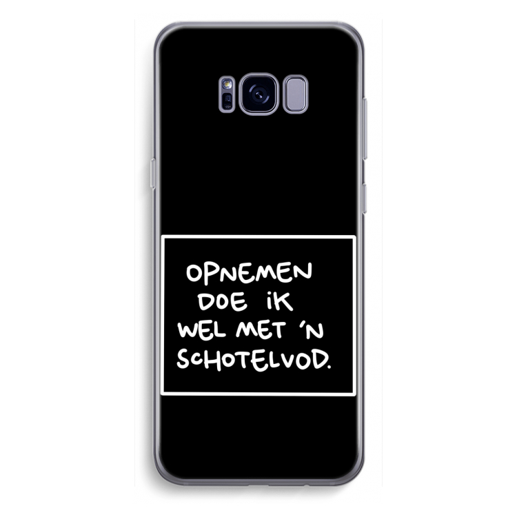 Schotelvod: Samsung Galaxy S8 Plus Transparant Hoesje