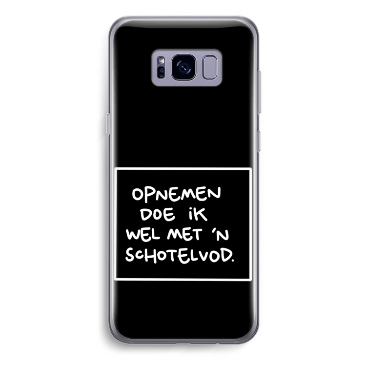 Schotelvod: Samsung Galaxy S8 Plus Transparant Hoesje