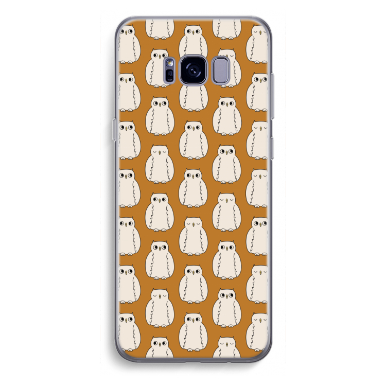 Uilen: Samsung Galaxy S8 Plus Transparant Hoesje