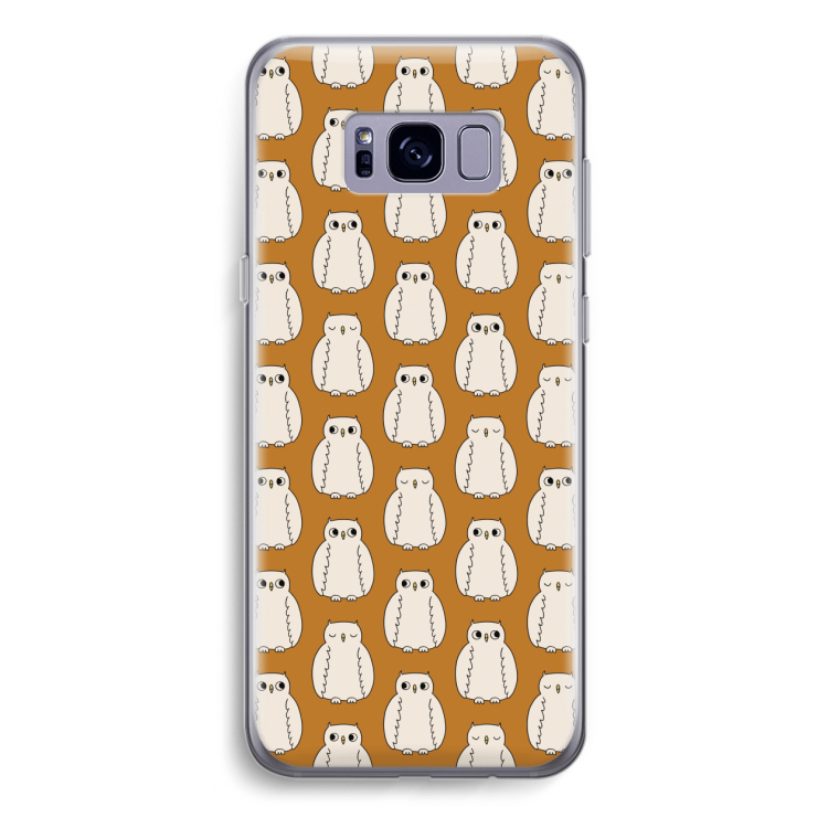 Uilen: Samsung Galaxy S8 Plus Transparant Hoesje
