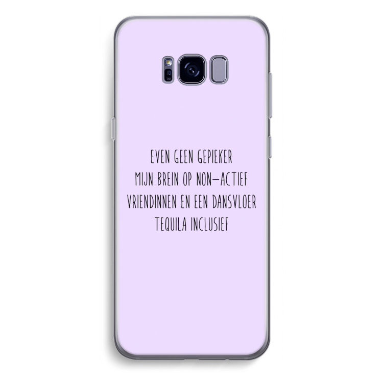 Tequila: Samsung Galaxy S8 Plus Transparant Hoesje