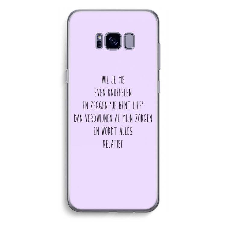 Relatief: Samsung Galaxy S8 Plus Transparant Hoesje