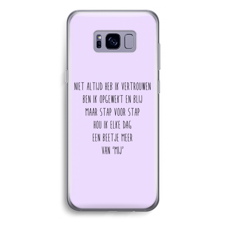Zelfvertrouwen: Samsung Galaxy S8 Plus Transparant Hoesje