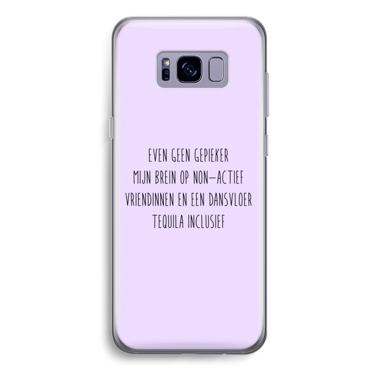 Tequila: Samsung Galaxy S8 Plus Transparant Hoesje