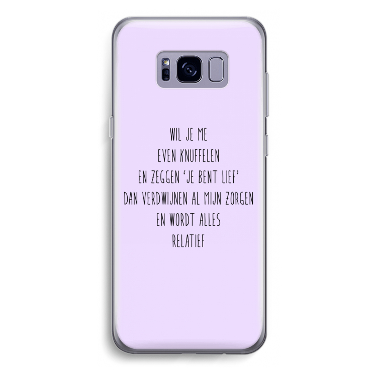 Relatief: Samsung Galaxy S8 Plus Transparant Hoesje