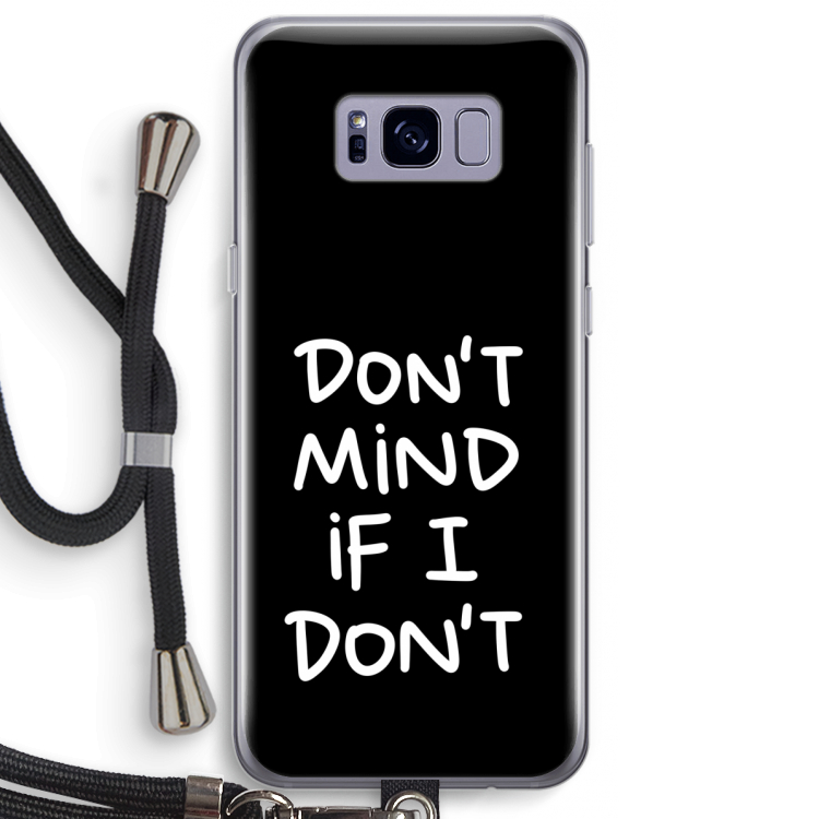 Don't Mind: Samsung Galaxy S8 Plus Transparant Hoesje met koord