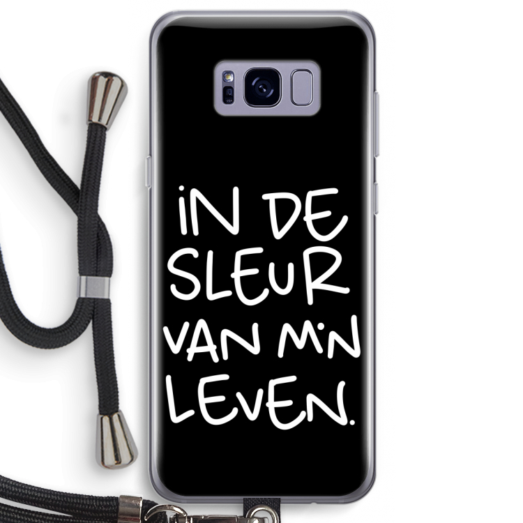 De Sleur: Samsung Galaxy S8 Plus Transparant Hoesje met koord