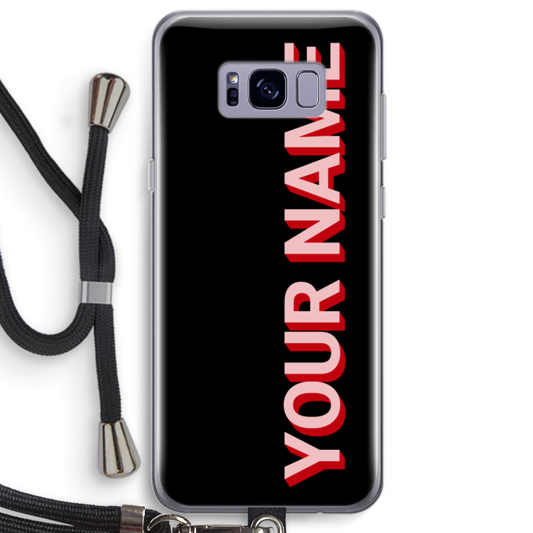 Namecase: Samsung Galaxy S8 Plus Transparant Hoesje met koord