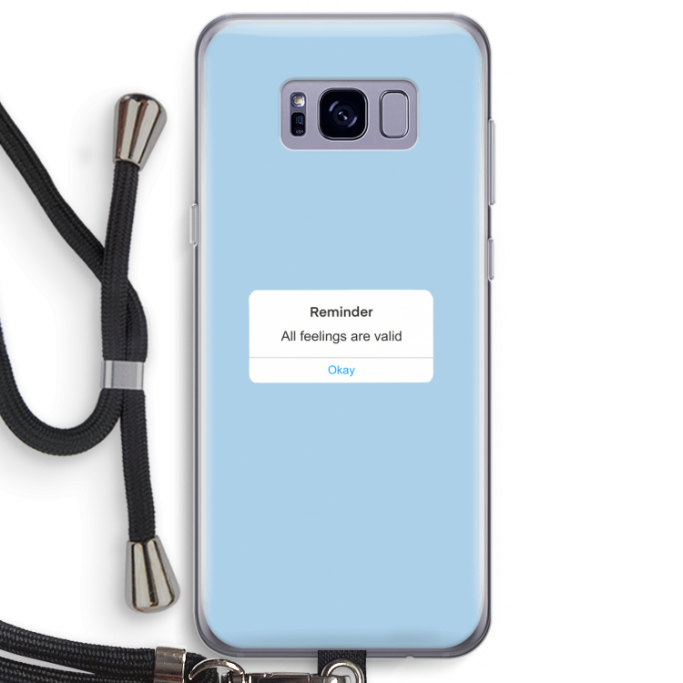 Reminder: Samsung Galaxy S8 Plus Transparant Hoesje met koord