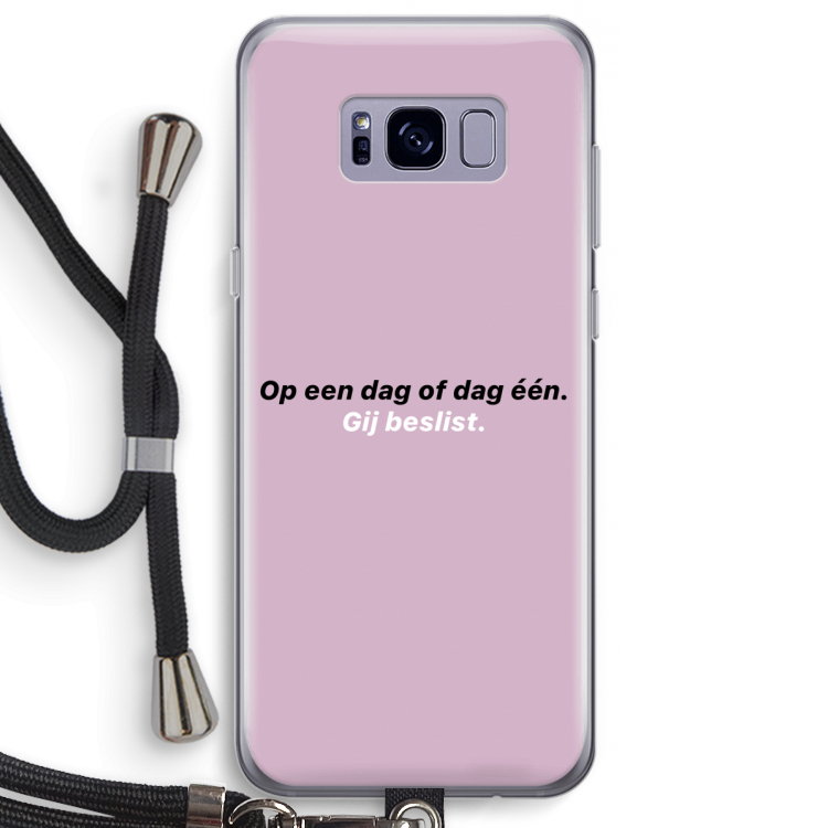 gij beslist: Samsung Galaxy S8 Plus Transparant Hoesje met koord
