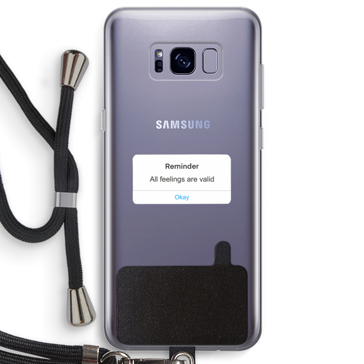 Reminder: Samsung Galaxy S8 Plus Transparant Hoesje met koord