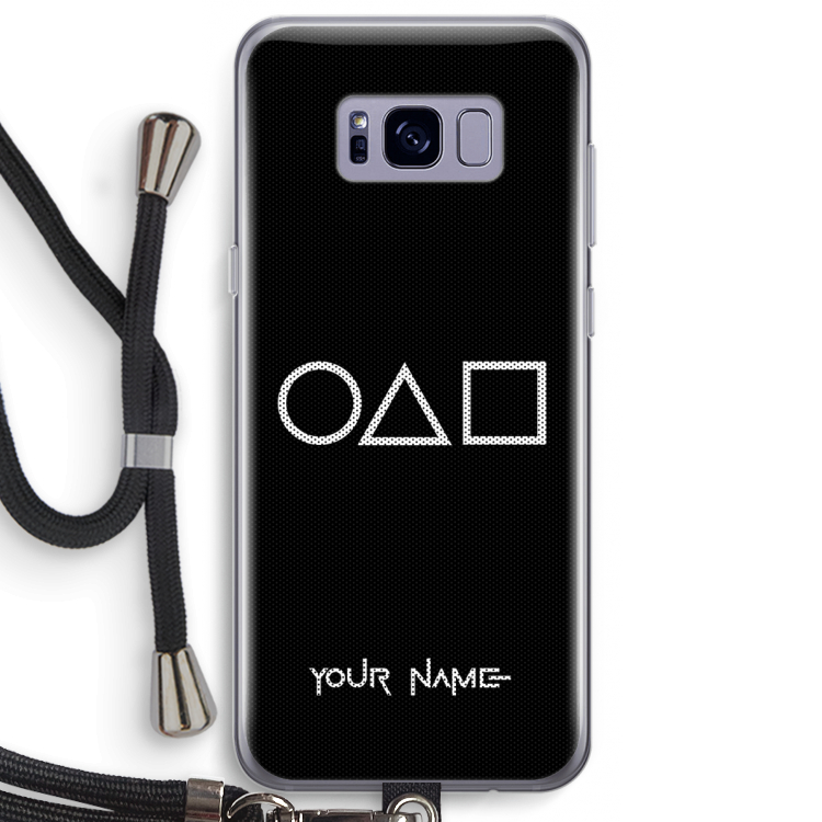 Squid Game: Samsung Galaxy S8 Plus Transparant Hoesje met koord