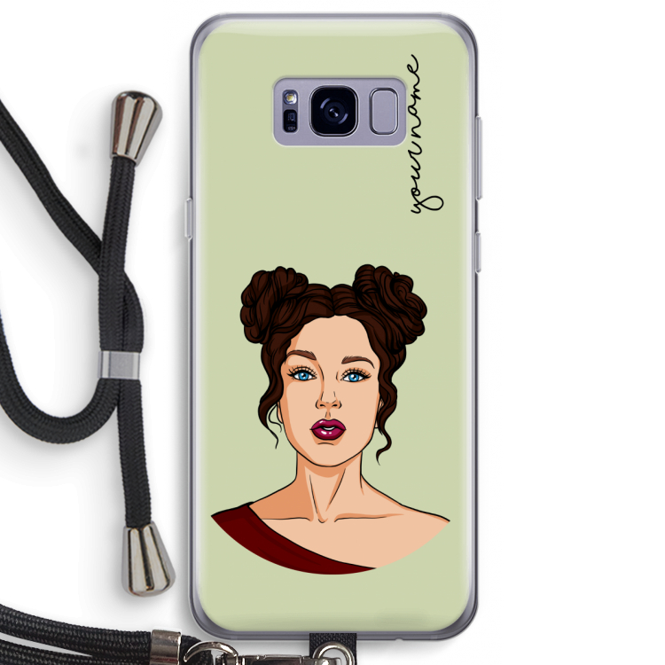 Pop-Art Creator: Samsung Galaxy S8 Plus Transparant Hoesje met koord