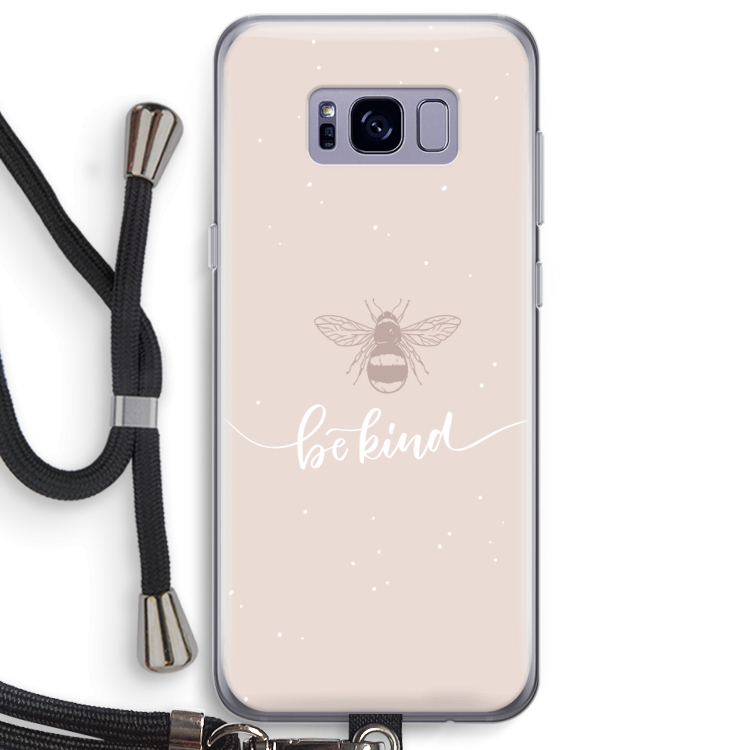 Be(e) kind: Samsung Galaxy S8 Plus Transparant Hoesje met koord