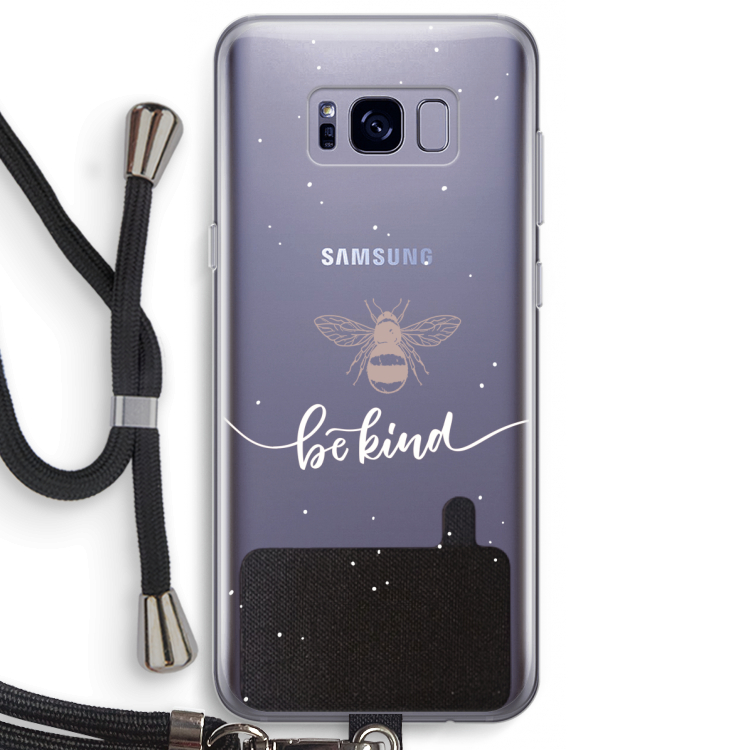 Be(e) kind: Samsung Galaxy S8 Plus Transparant Hoesje met koord