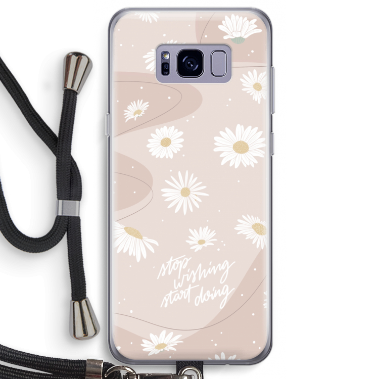 Daydreaming becomes reality: Samsung Galaxy S8 Plus Transparant Hoesje met koord