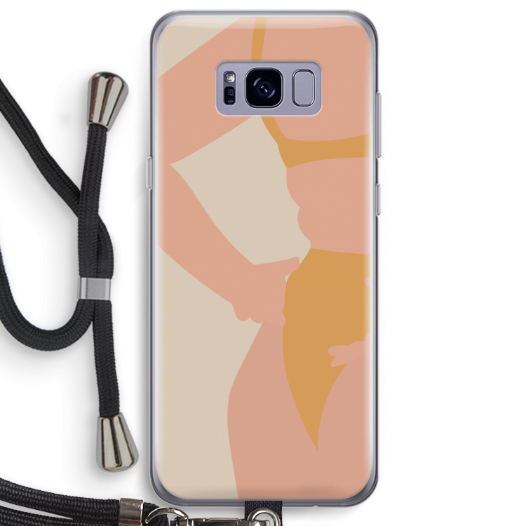 Bikini body: Samsung Galaxy S8 Plus Transparant Hoesje met koord
