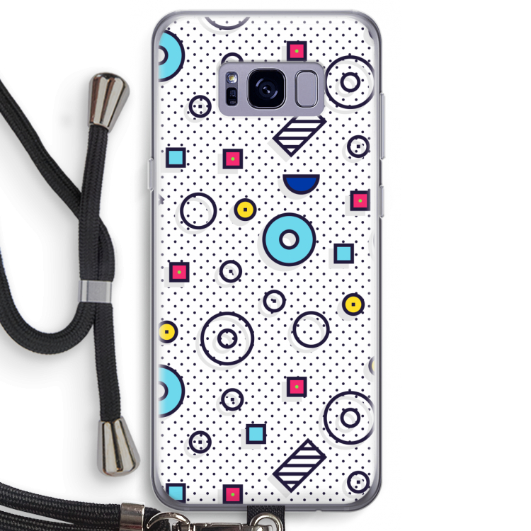 8-bit N°9: Samsung Galaxy S8 Plus Transparant Hoesje met koord